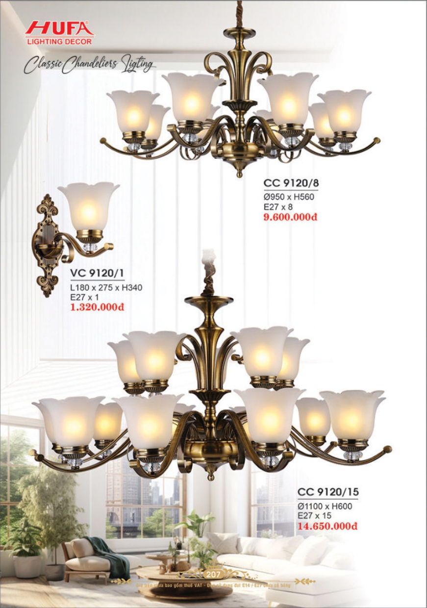 Bảng giá đèn trang trí HUFA